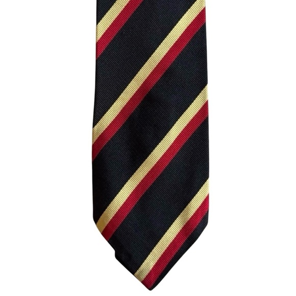New Club Room Boys Silk Tie Red Gold Stripe Harry Potter Prep School Style - Picture 1 of 5